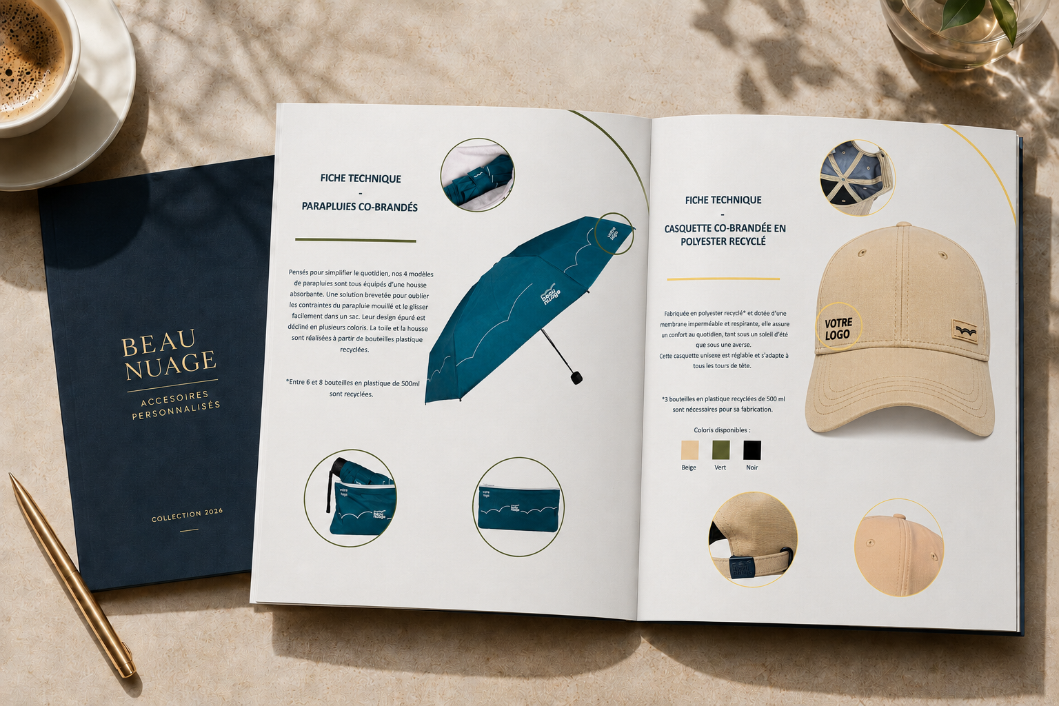 Brochure collection co-brandée pour hôtels — Beau Nuage
